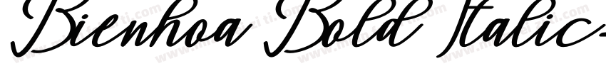 Bienhoa Bold Italic字体转换